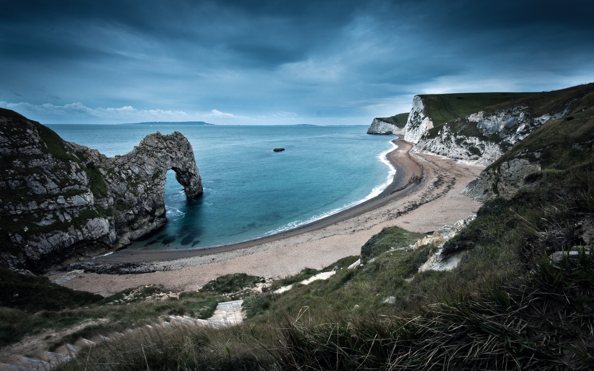 landschaft landschaft meer meer wasser ozean strand himmel reisen landschaftlich natur rock im freien landschaft berge bucht insel wolken steine