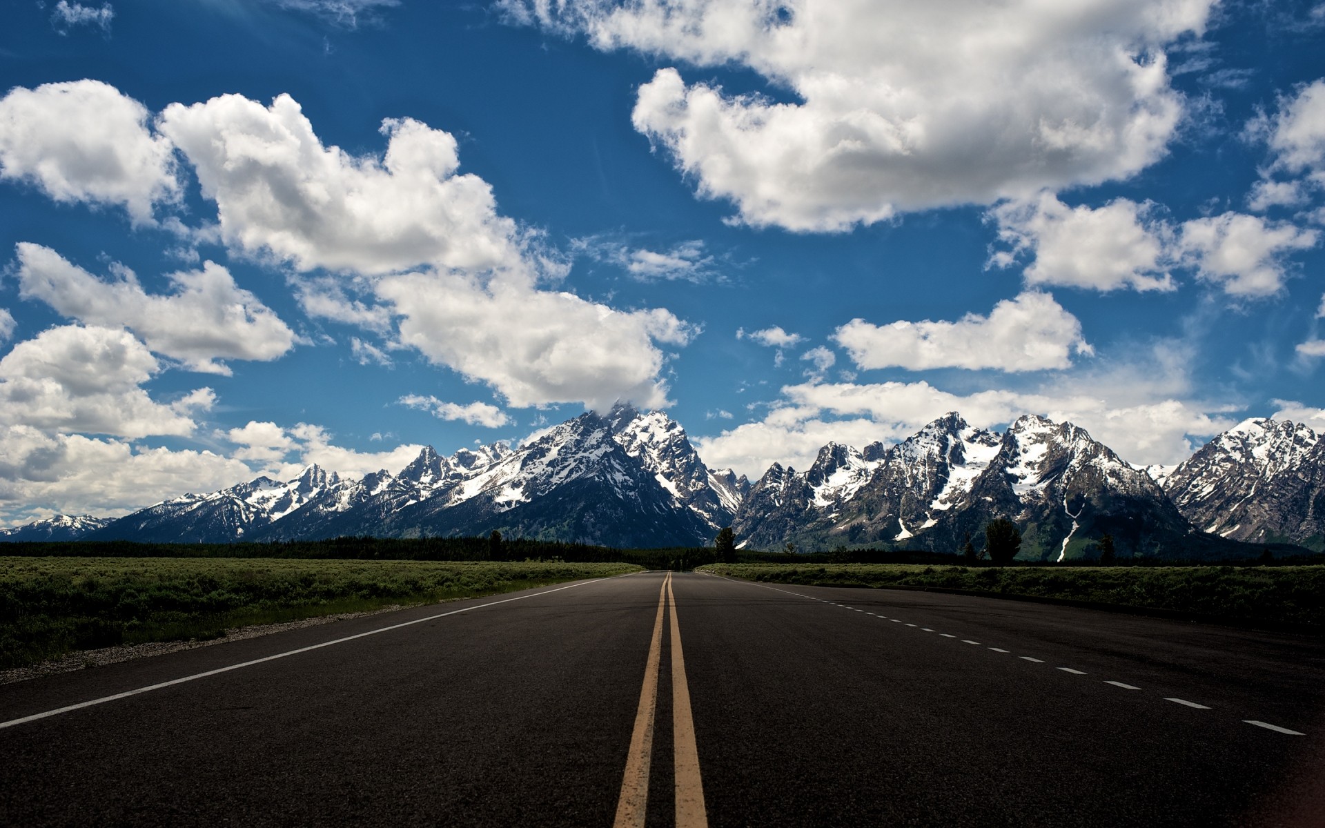 landscapes mountain snow road landscape travel sky highway nature asphalt