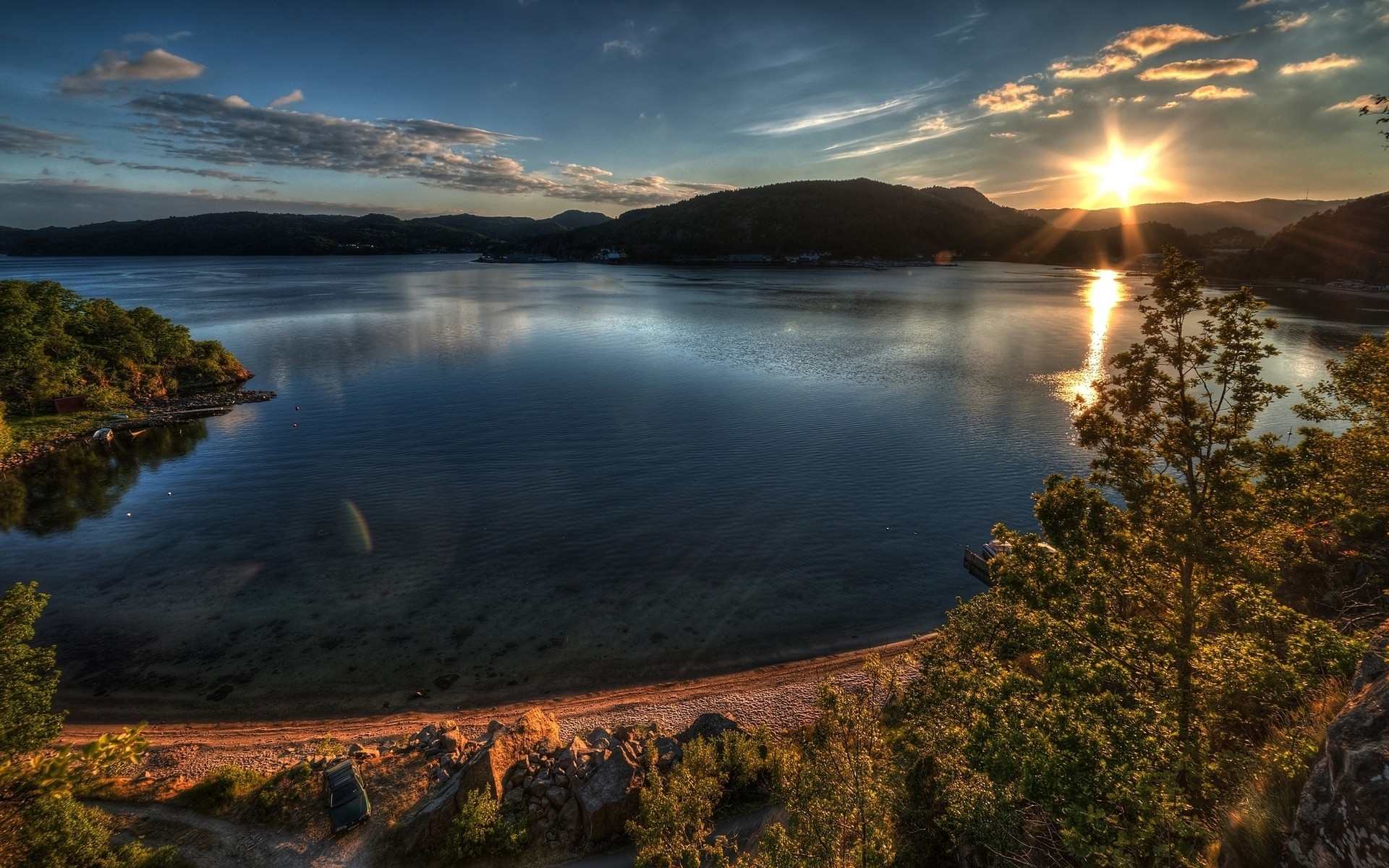 paesaggio acqua tramonto paesaggio viaggi alba all aperto natura lago cielo crepuscolo sera fiume riflessione sole incantesimi solari