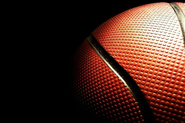 Pelota de baloncesto de cerca