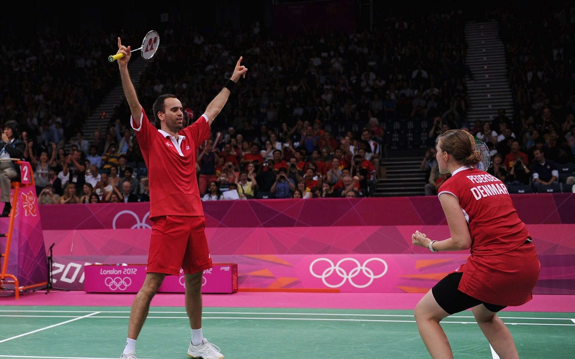 olympic games competition ball athlete tennis adult tournament sports equipment game web man stadium badminton olymoics denmark london