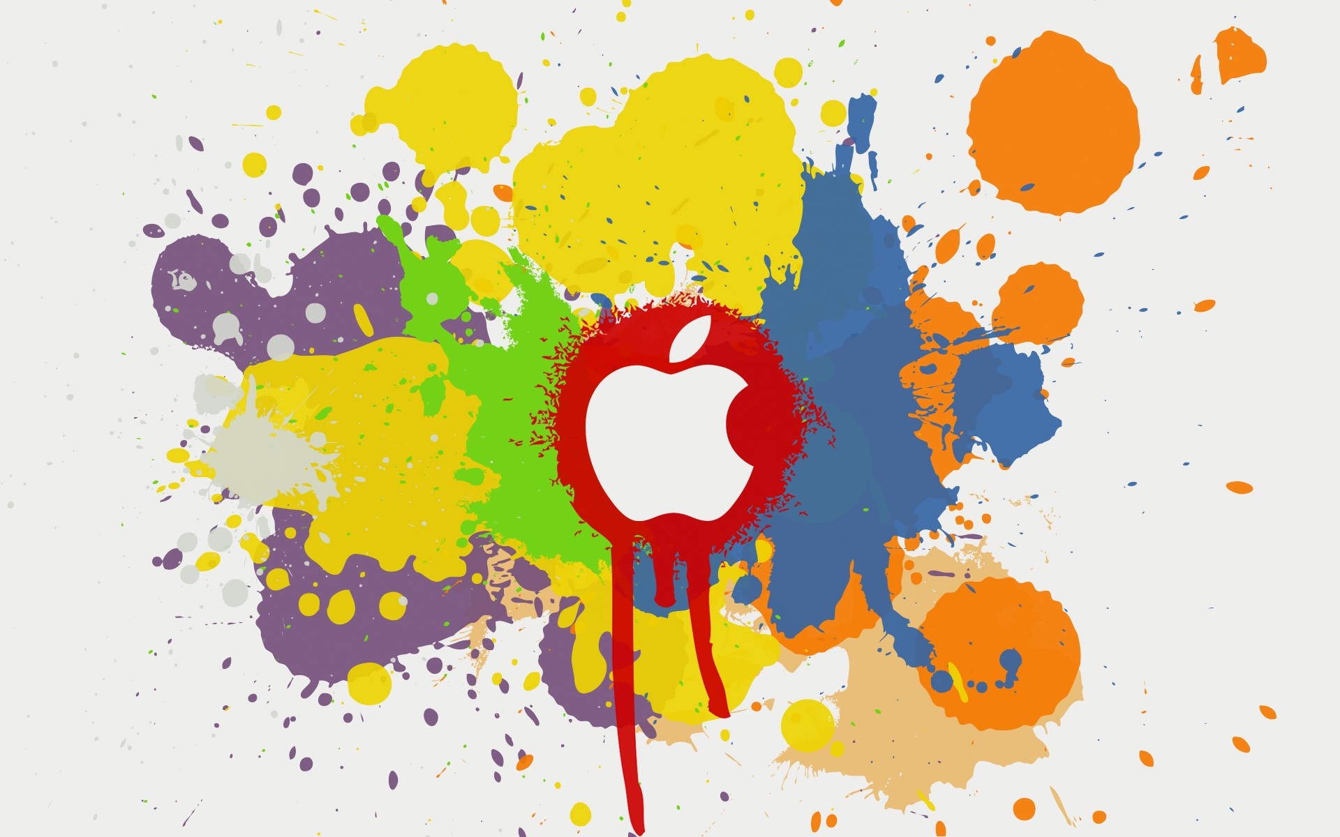 apple splash messy ink dirty illustration design art smudge stain desktop vector bit drop abstract creativity brush artistic graphic color background apple logo logo apple