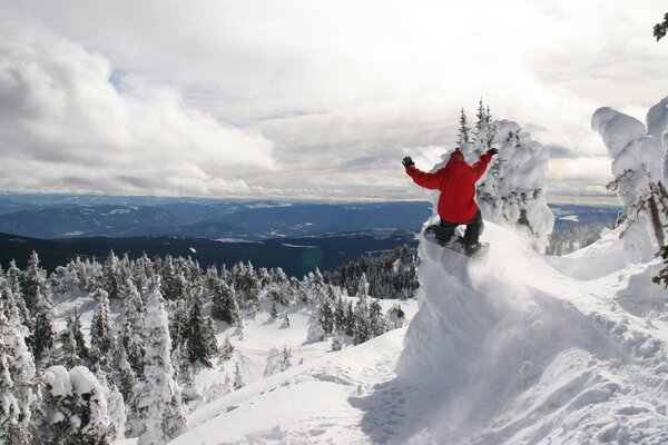 Snowboarding at high altitude