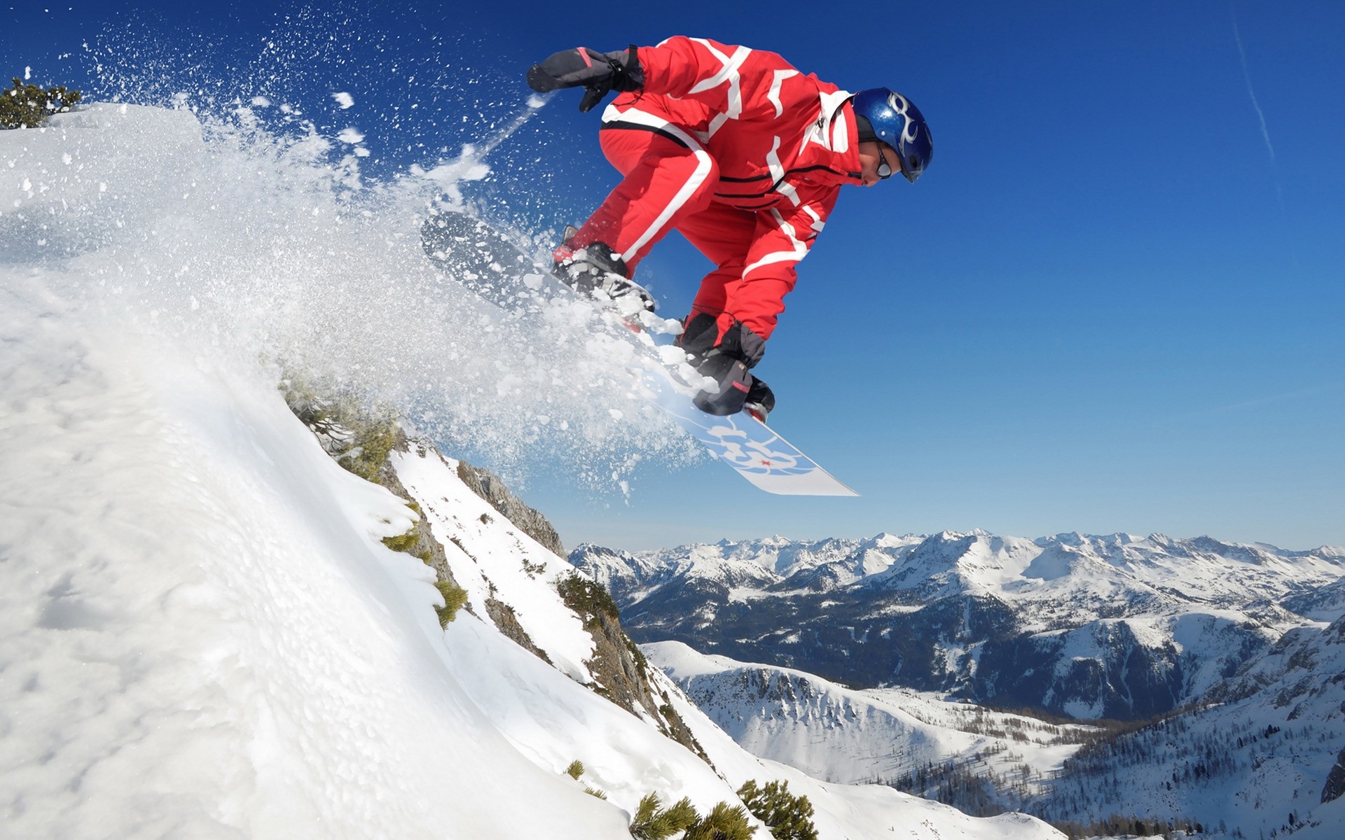 snowboard neve inverno resort sciatore montagna avventura freddo tempo libero sport azione bianco rosso bordo