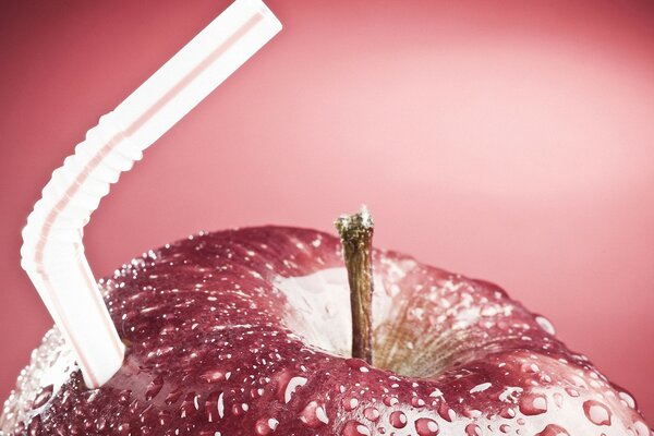 Drink an apple through a straw