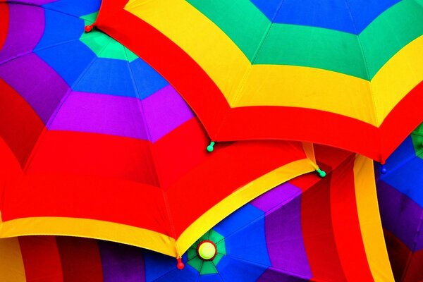 Bright colored Abstract Umbrellas