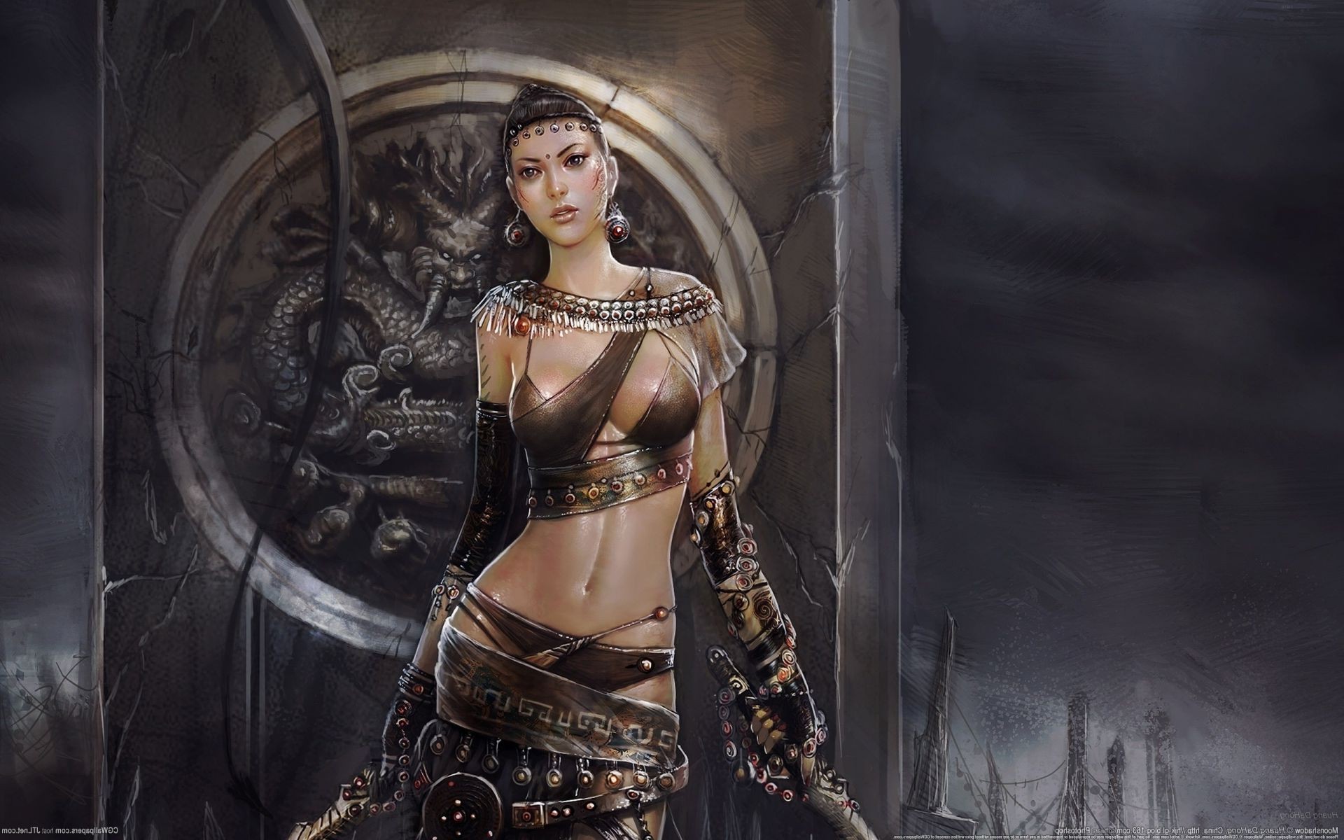 guerreiras mulher arte solteiro adulto fantasia moda retrato sexy espada modelo senhora