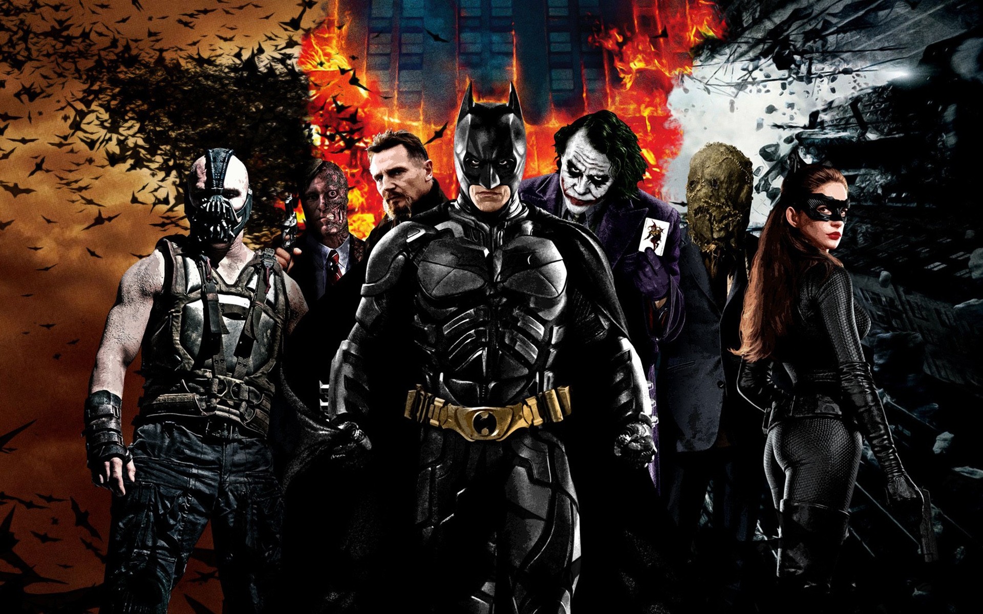 filme aufstand kampf krieg band polizei waffe musik festival erwachsener punk kostüm rallye mann dunkler ritter batman bane joker