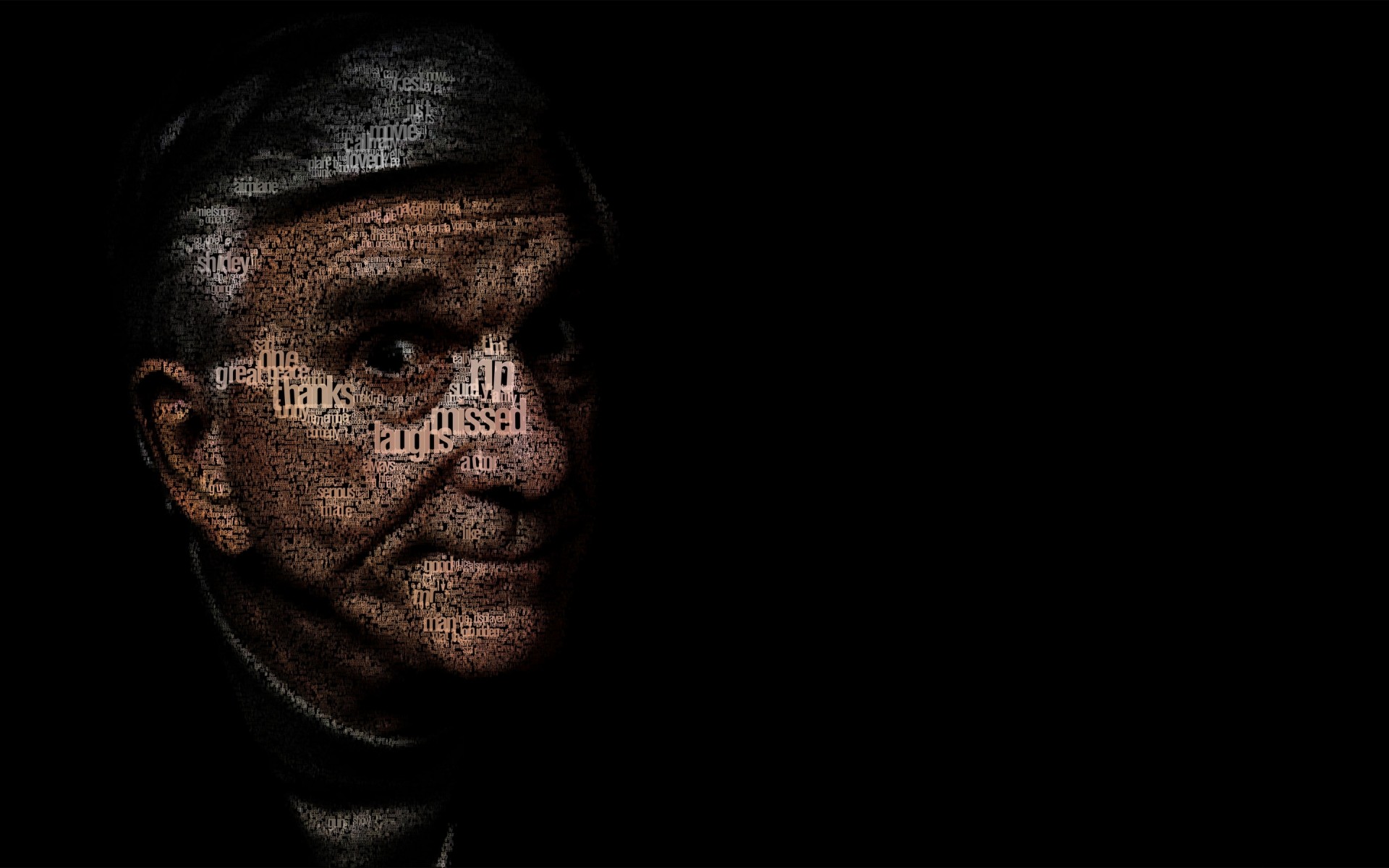männer porträt erwachsener mann eins gesicht dunkel kunst desktop schauspieler humorist puzzle hintergrund