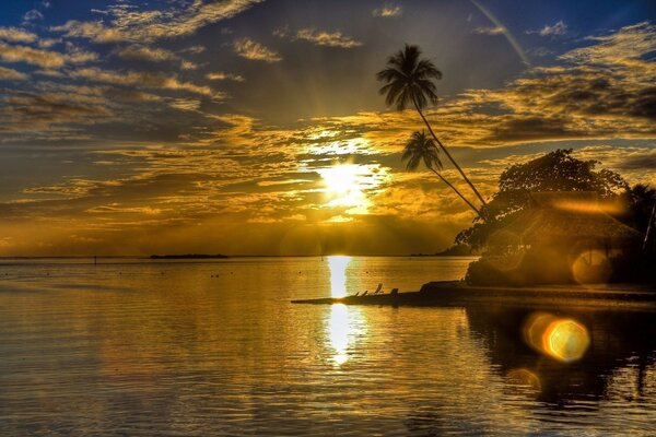 Hermoso amanecer en South Beach