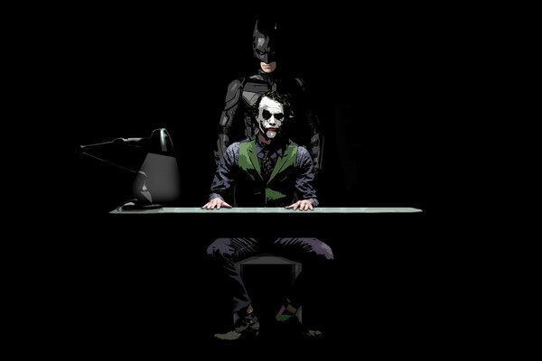 Obraz pulpitu Joker kontra Batman