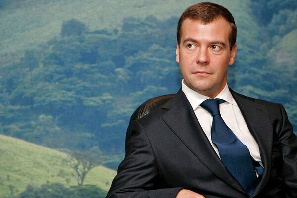 Famoso político russo, Dmitry Medvedev