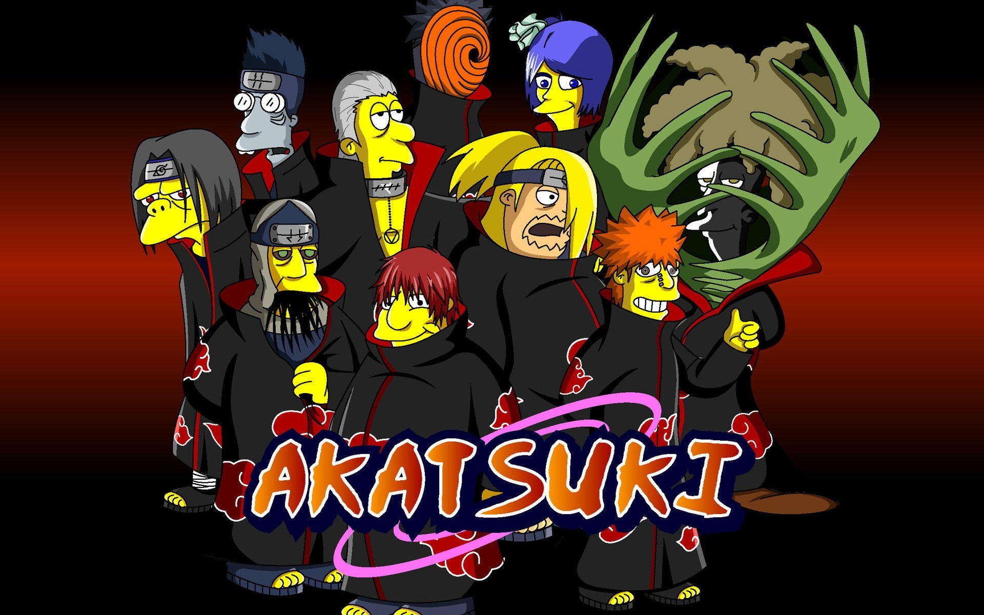 kreskówki ilustracja halloween szkic wektor błędne naruto tło simpsonowie śmieszne cześć ściana res