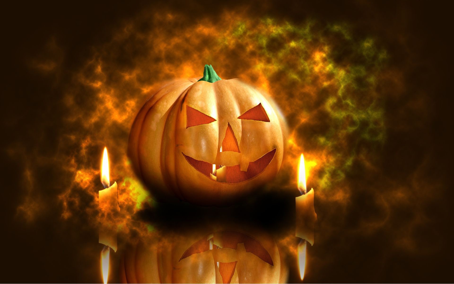 halloween fiamma natale vacanza candela sfocatura magia bruciato ciao res zucca candela