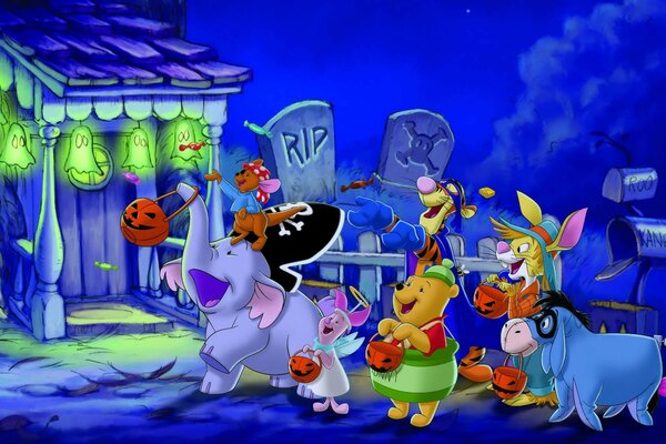 Winnie the Pooh Disney ad Halloween