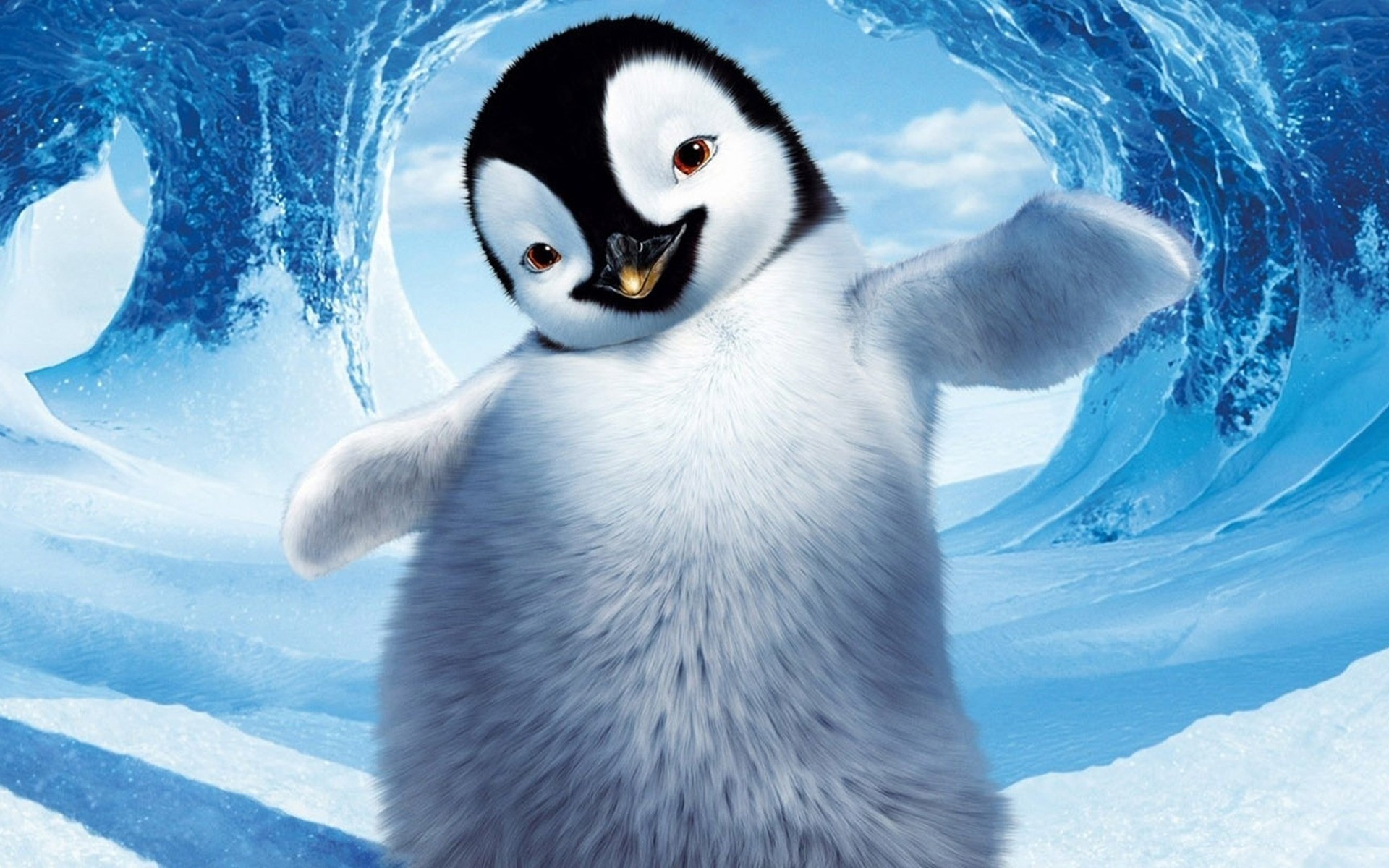 Пингвин с леденцом загрузить