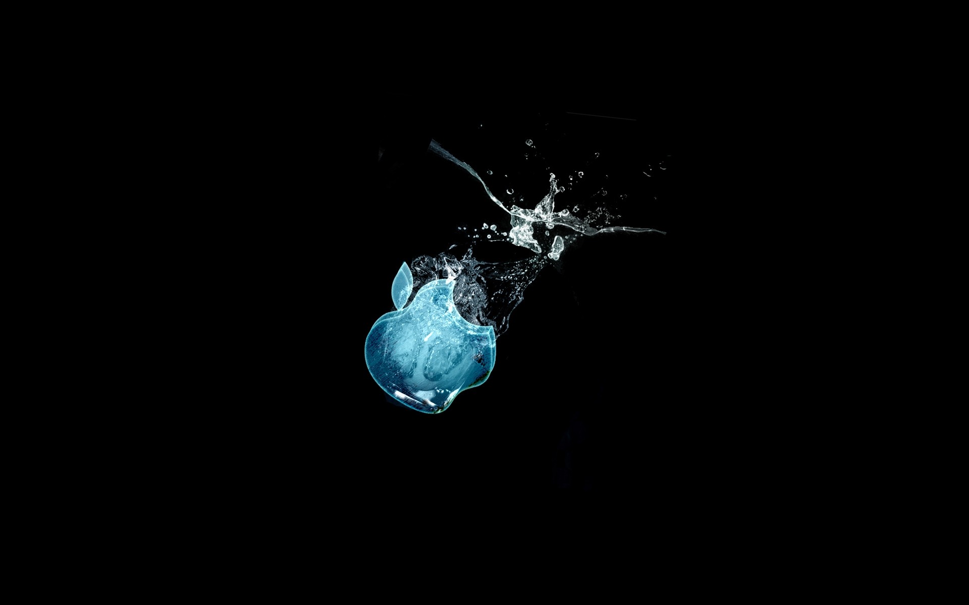 apple splash goccia movimento acqua subacquea bolla bere onda liquido bagnato logo apple logo apple design design creativo tecnologia