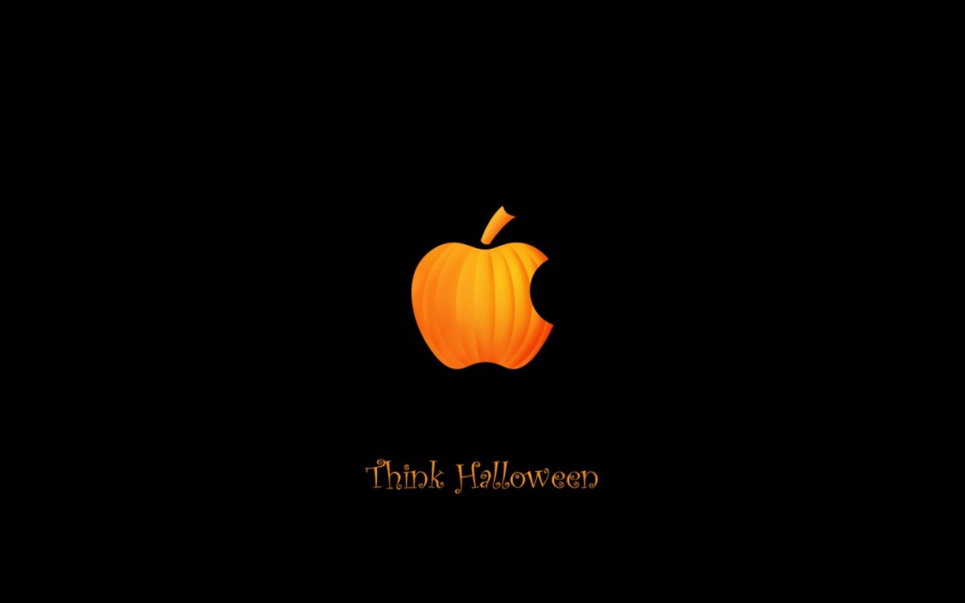 apple oscuro luna brillante halloween calabaza para iphone ipad para ipod logotipo de apple