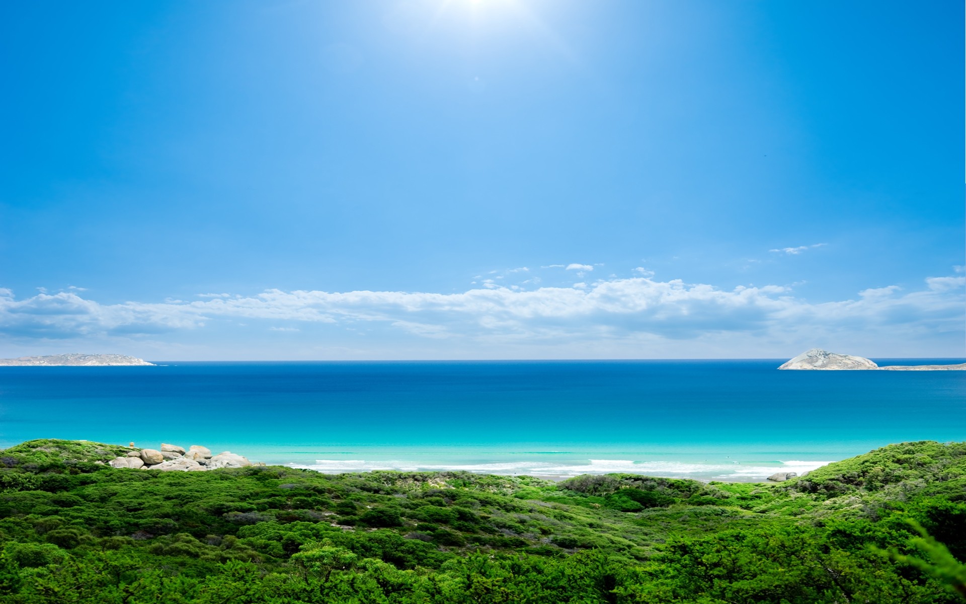 landscapes nature water summer sky travel outdoors sun fair weather sea tropical beach landscape sand summer landscape sea view ocean clear sky blue sky