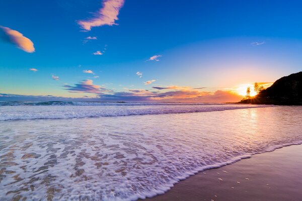 Sonnenuntergang Meer Strand piesok