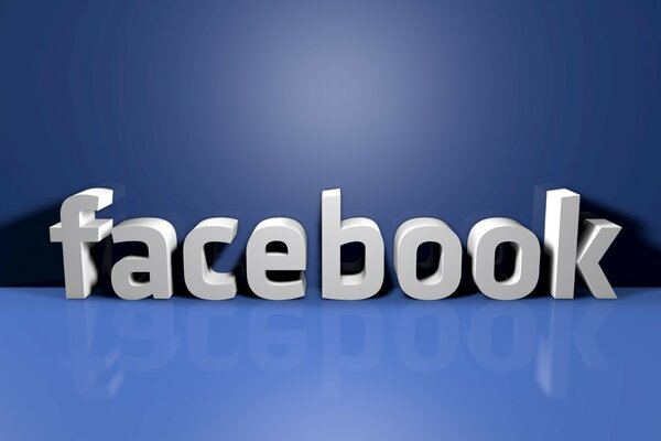 Escritorio con logotipo de Facebook