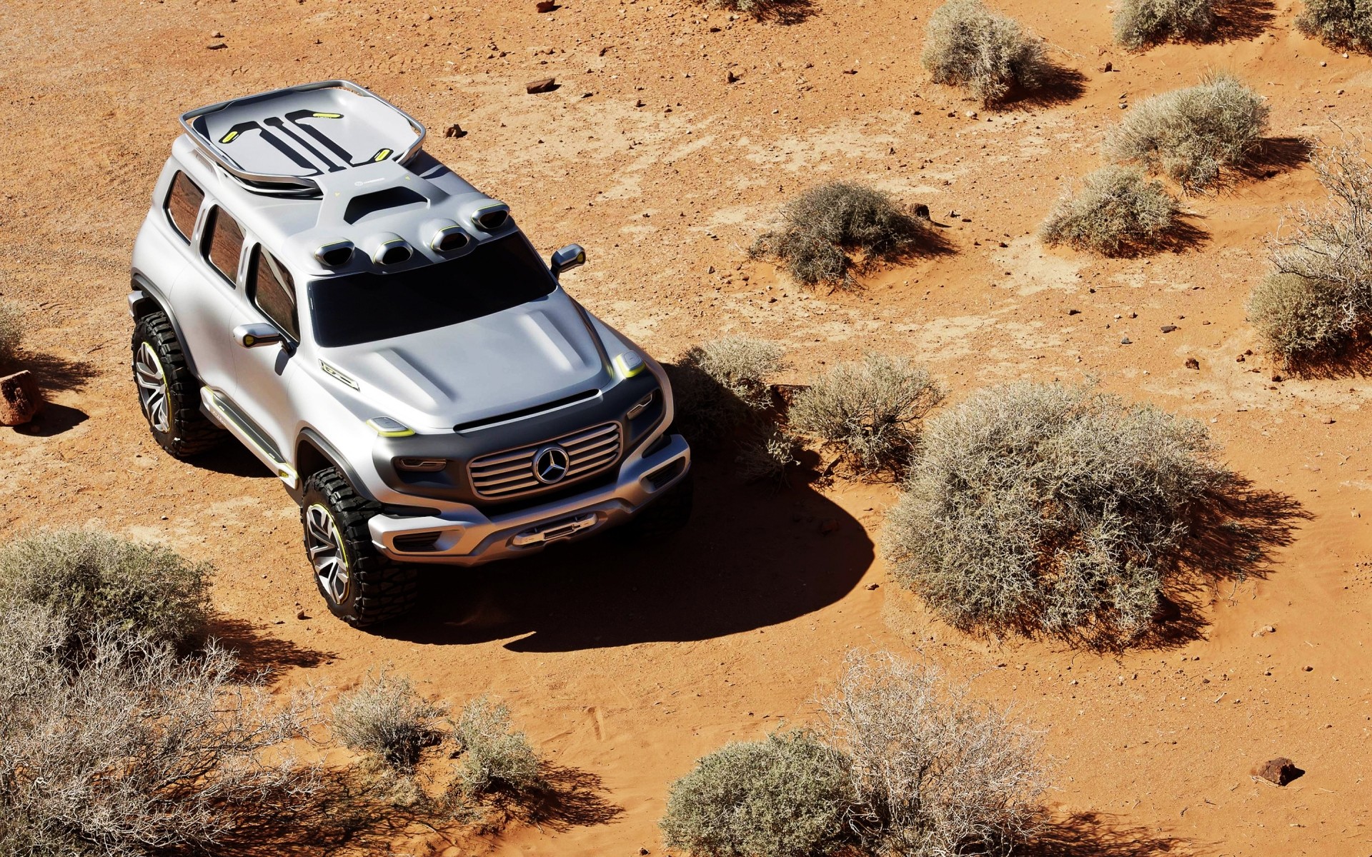 concept cars sand wüste auto boden trocken auto reisen im freien arid abenteuer mercedes-konzept suv-konzept mercedes-benz-konzept