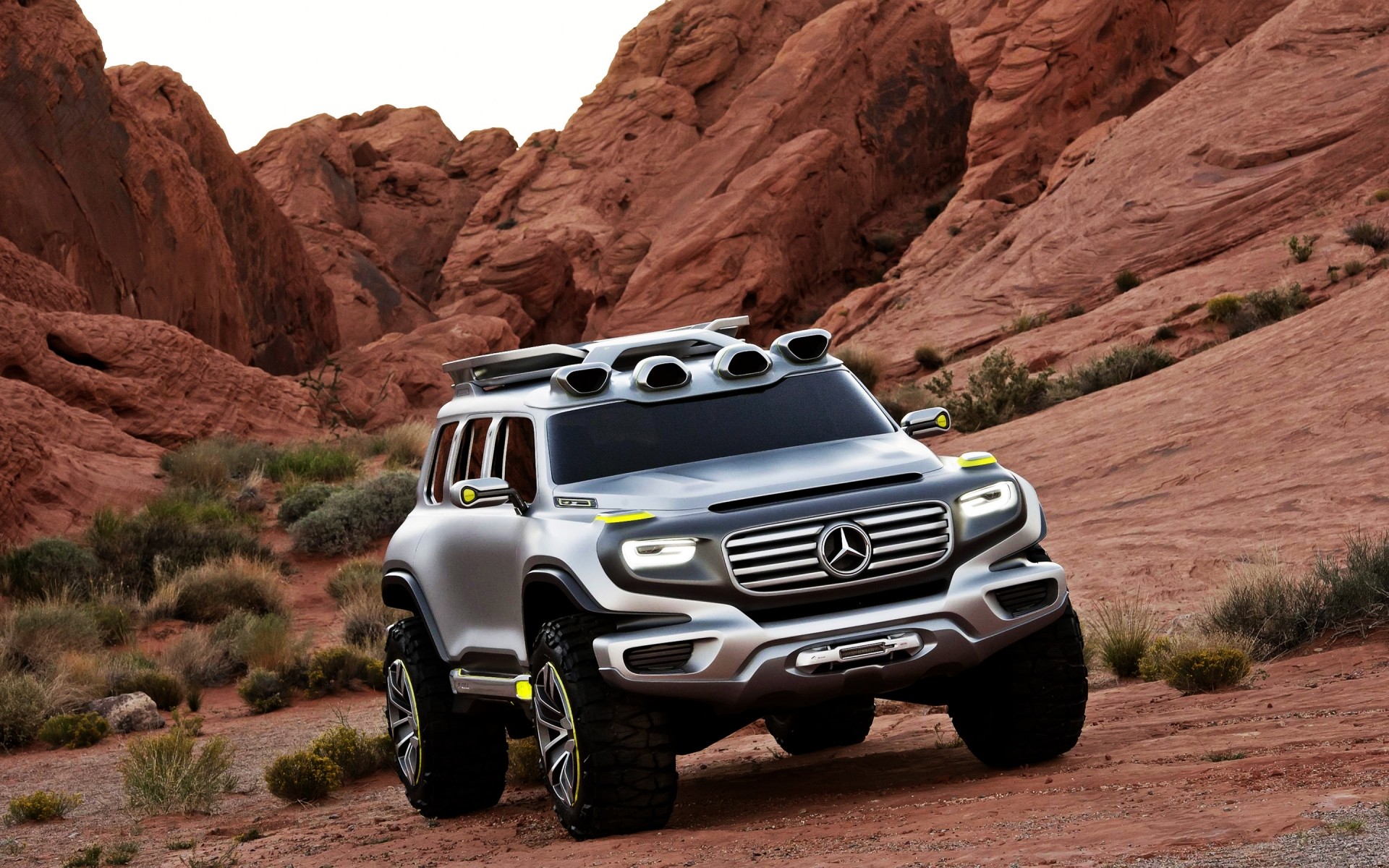 mercedes-benz desert travel vehicle car road sand outdoors adventure transportation system canyon mountain mercedes concept suv concept mercedes benz concept