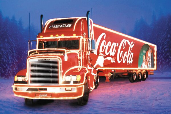 Camion publicité Coca Cola