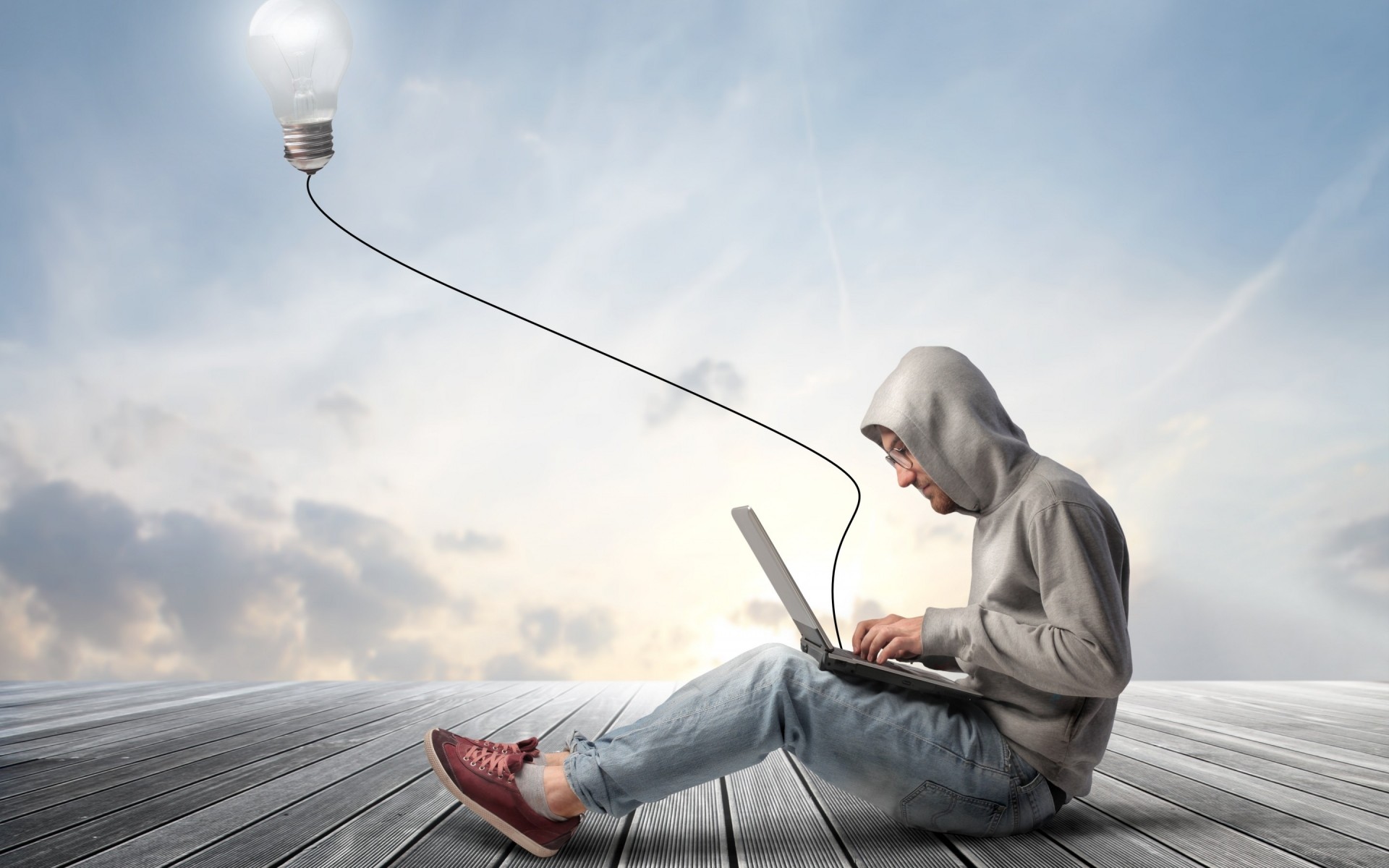 один небо человек на открытом воздухе бизнес взрослый энергии природа технология ноутбук фантазия выродок