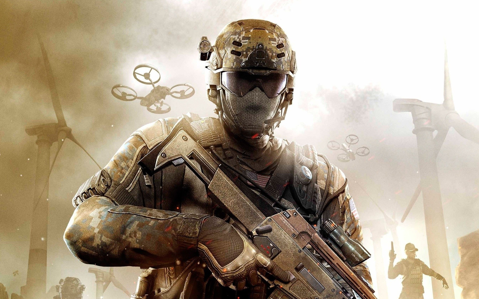 call of duty uomo soldato militare armi mulini a vento