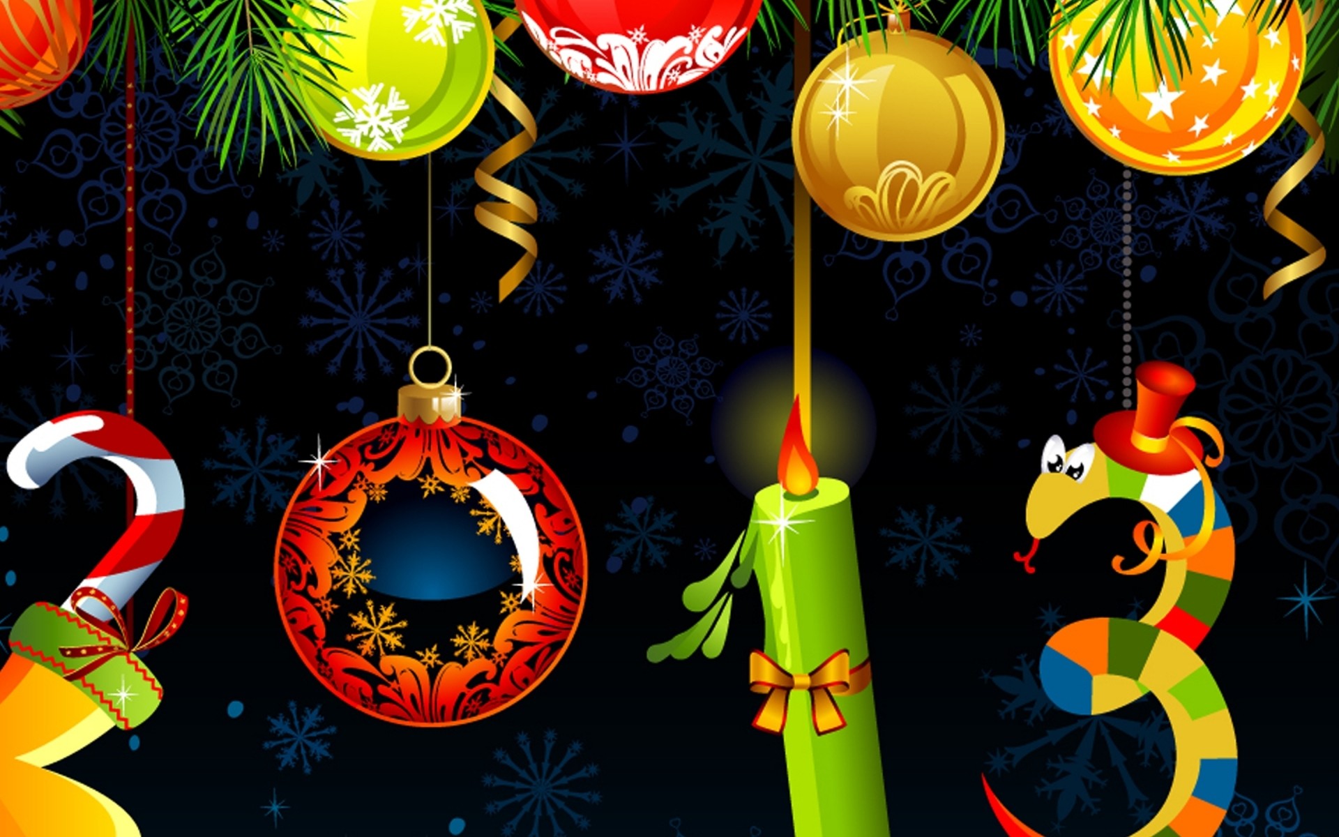 año nuevo navidad decoración vacaciones ilustración escritorio diseño vector oro brillante fondo 2013 divertido