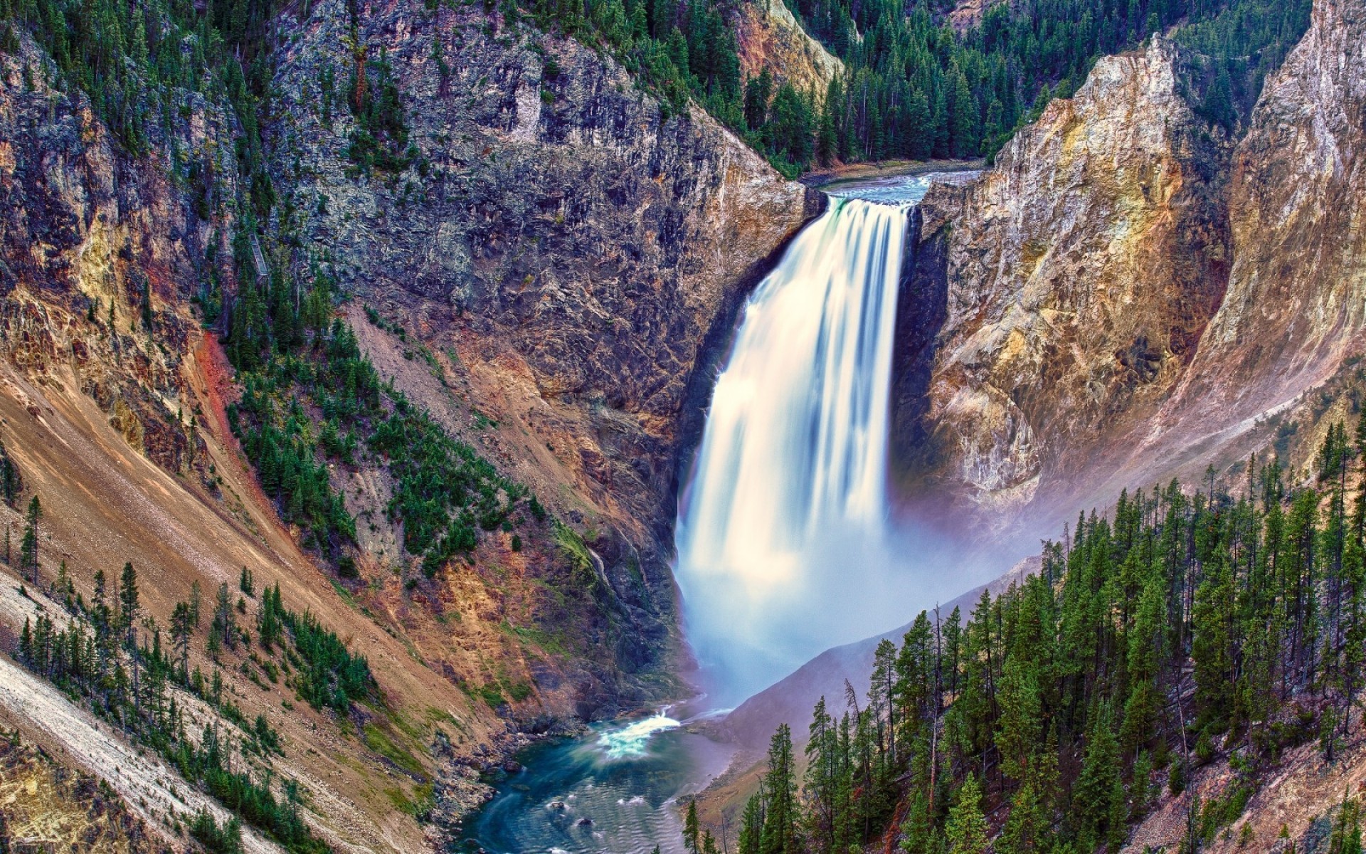 stati uniti natura cascata di acqua paesaggio di legno di viaggio all aperto fiume roccia montagne autunno flusso canyon scenic cielo albero valle estate parco alberi di montagna foresta