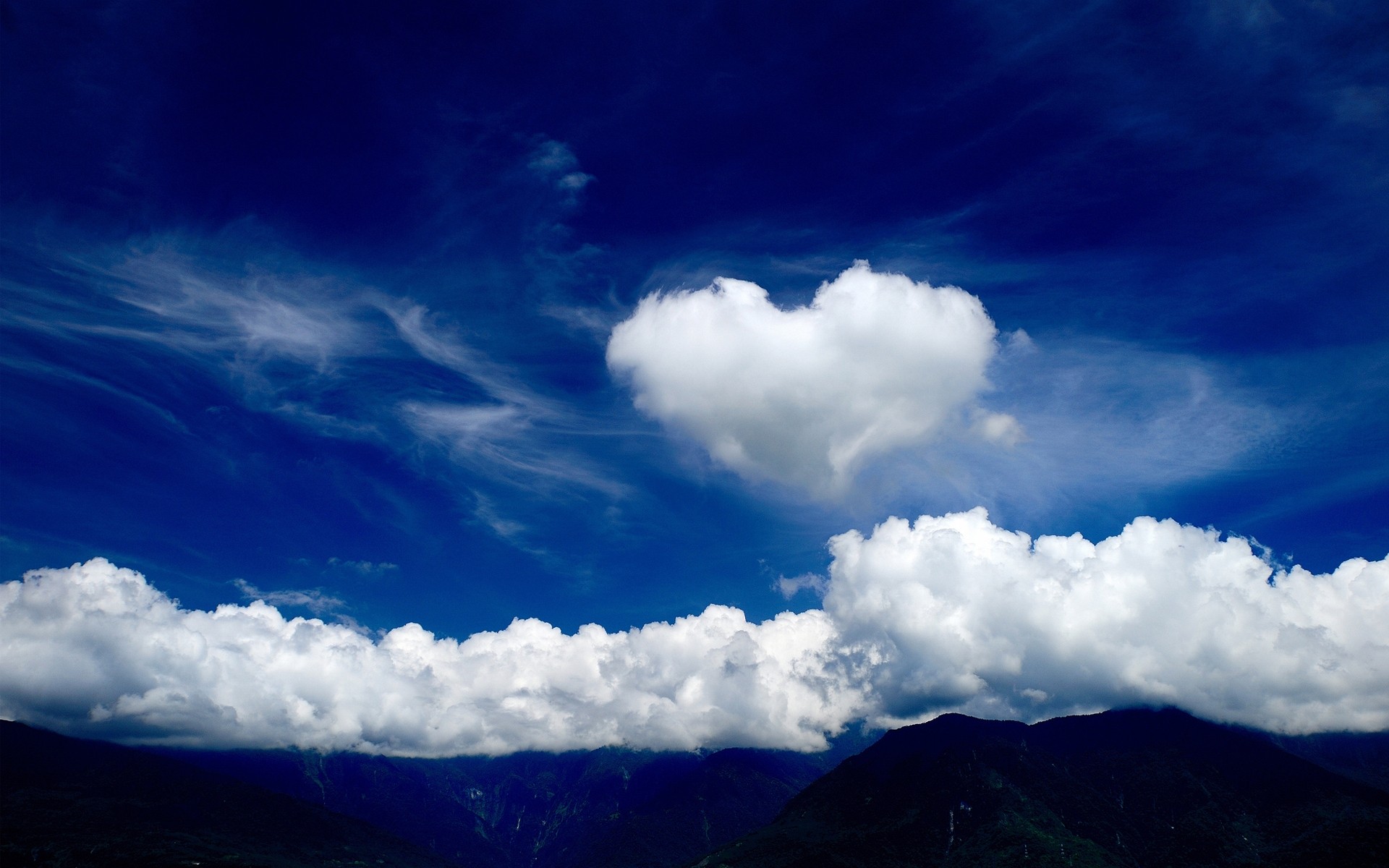 photo manipulation nature sky landscape outdoors fair weather summer mountain travel high scenic light sun weather daylight cloud love heart background sky love