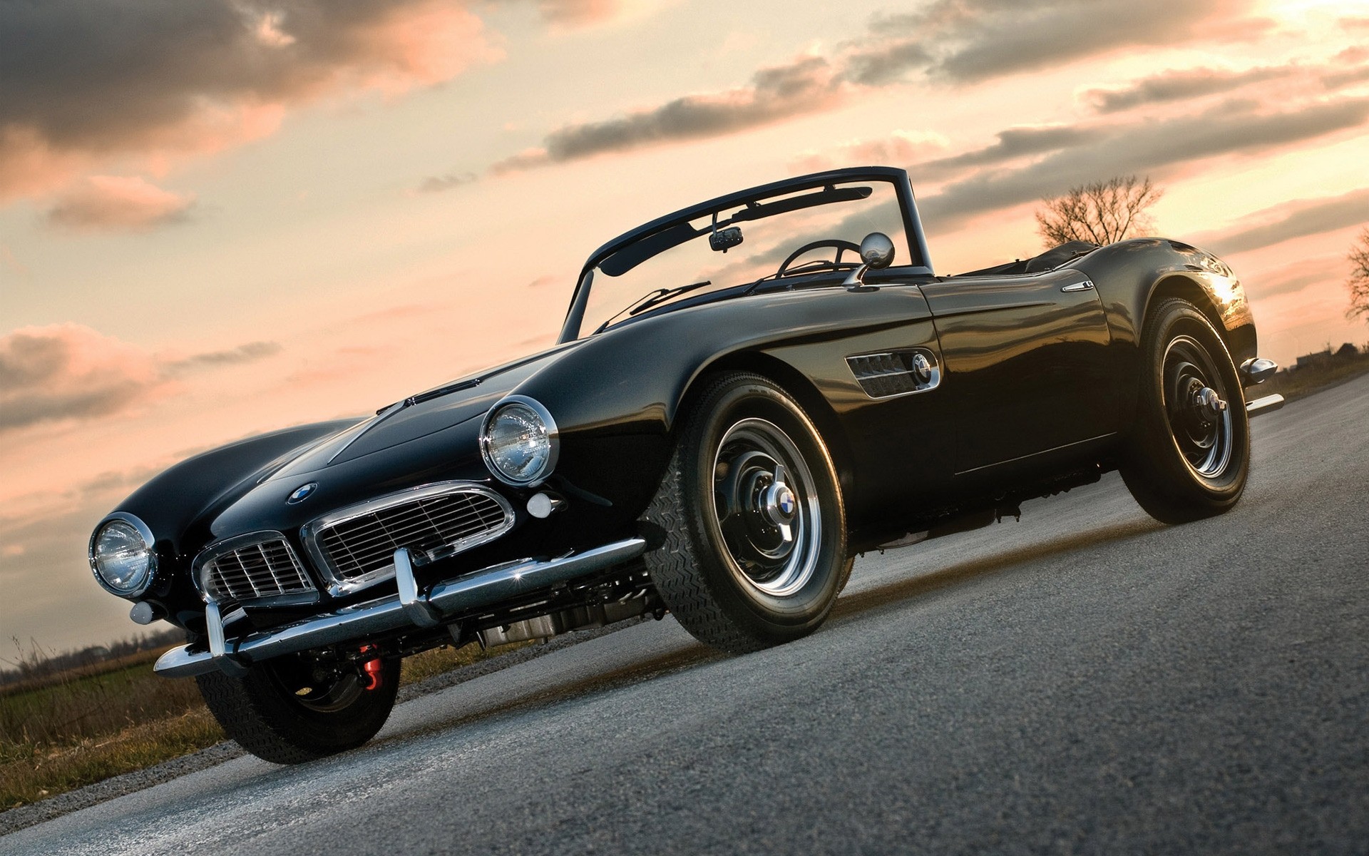 classic / old cars voiture véhicule système de transport roues course cabriolet disque asphalte rapide bmw 507