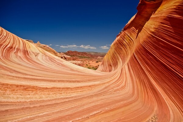 Sandy canyon in the desert