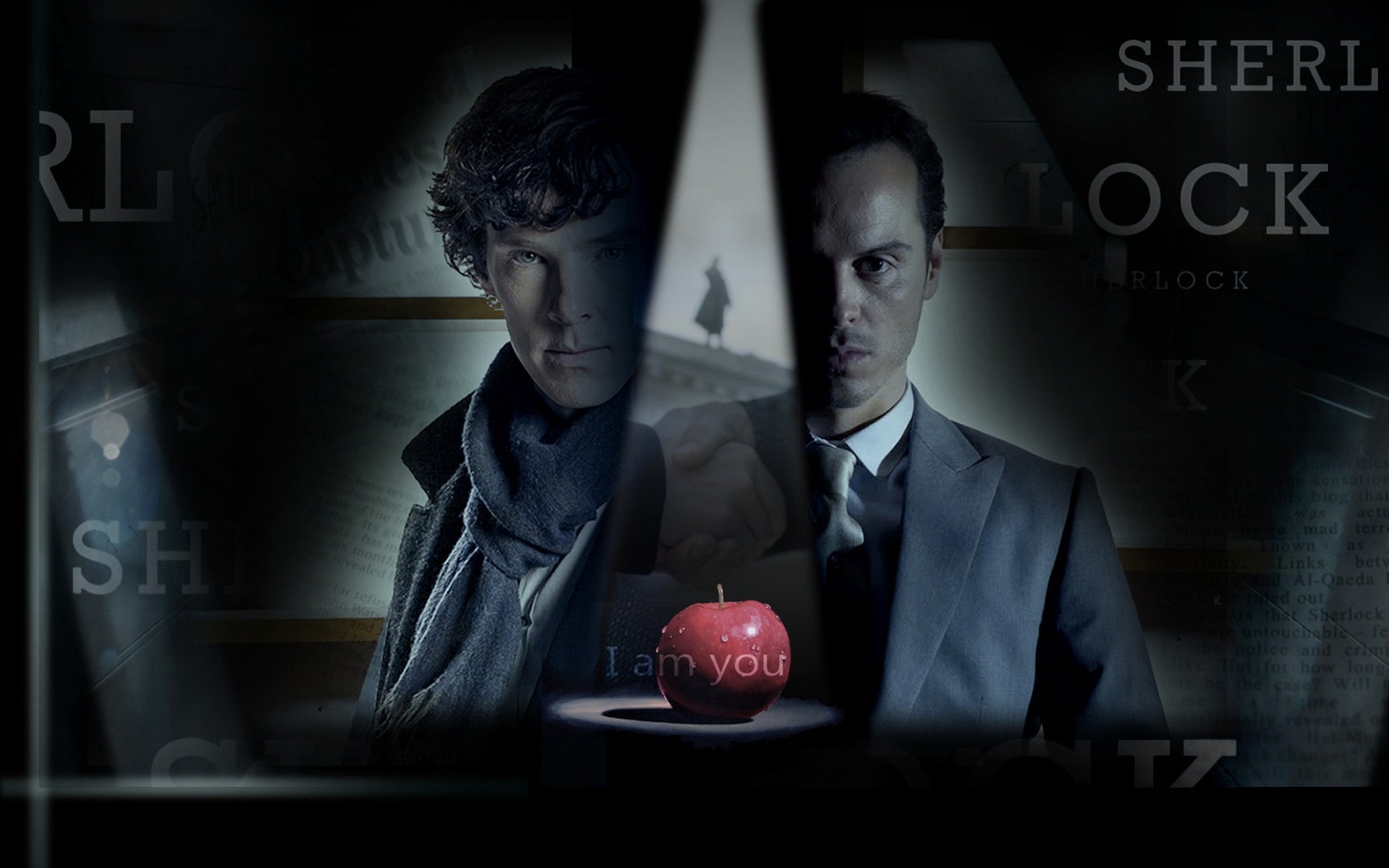 series de televisión interior hombre negocio oscuro sentarse ver moderno mujer adulto sherlock benedict cumberbatch sherlock holmes