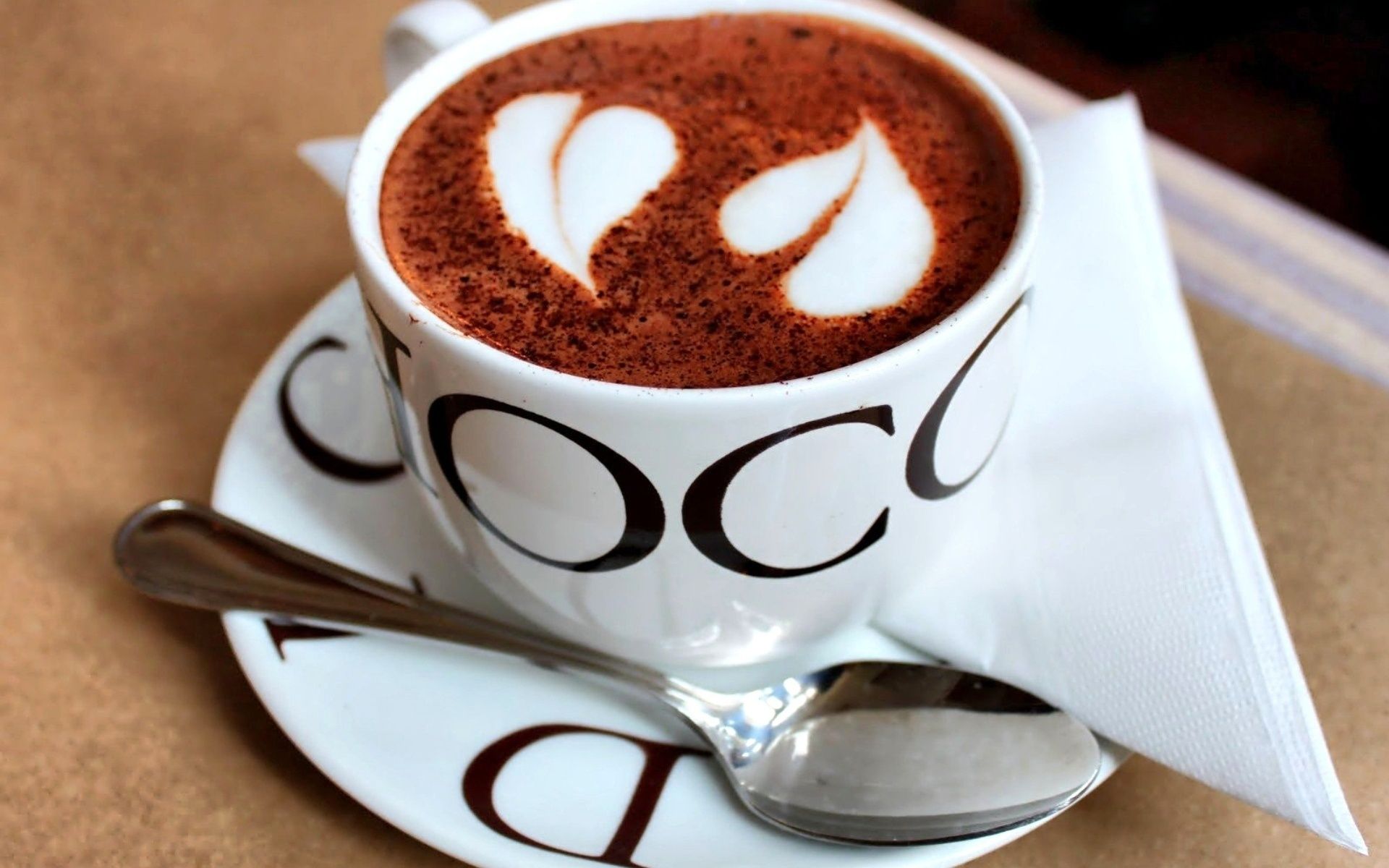 кофе кубок эспрессо капучино кофеин завтрак шоколад пить рассвет горячая крем ложка молоко кружка темный сахар вкусные пена еда