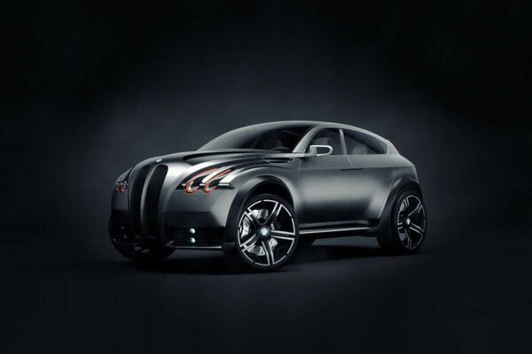 Concept cars voiture sur fond noir