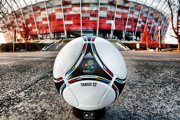 Balón de fútbol en el Campeonato de fútbol