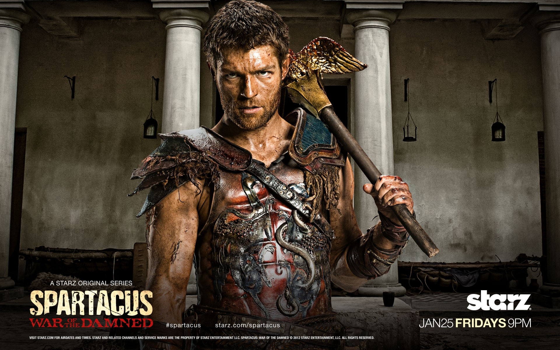 serie tv uomo adulto da solo ritratto interno spartacus