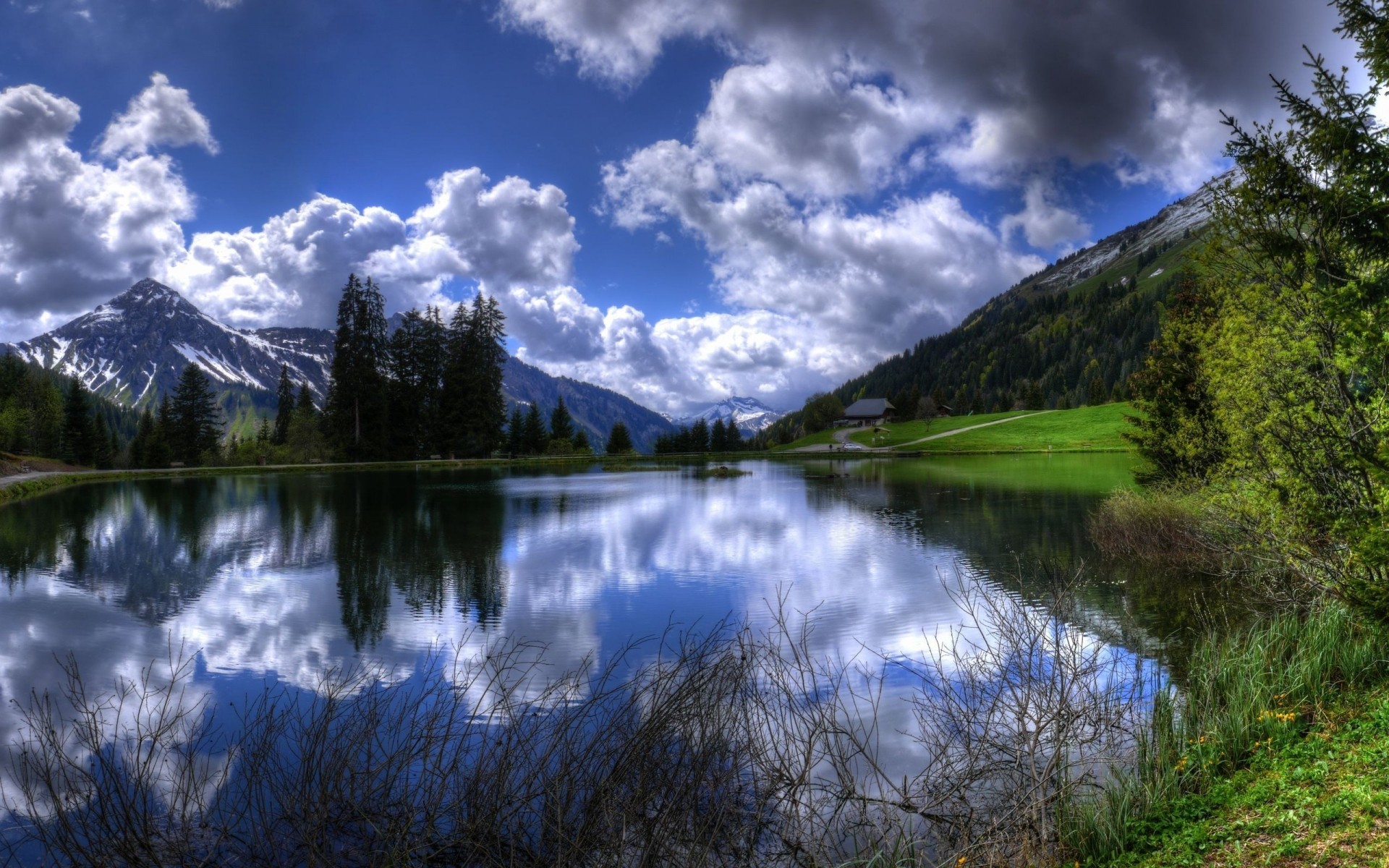 landschaft see landschaft wasser reflexion natur berge himmel holz fluss reisen im freien baum schnee landschaftlich dämmerung wolken frühling