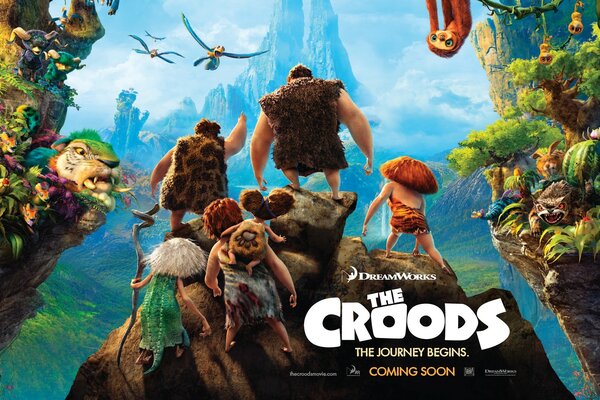 Famiglia Croods screensaver del fumetto