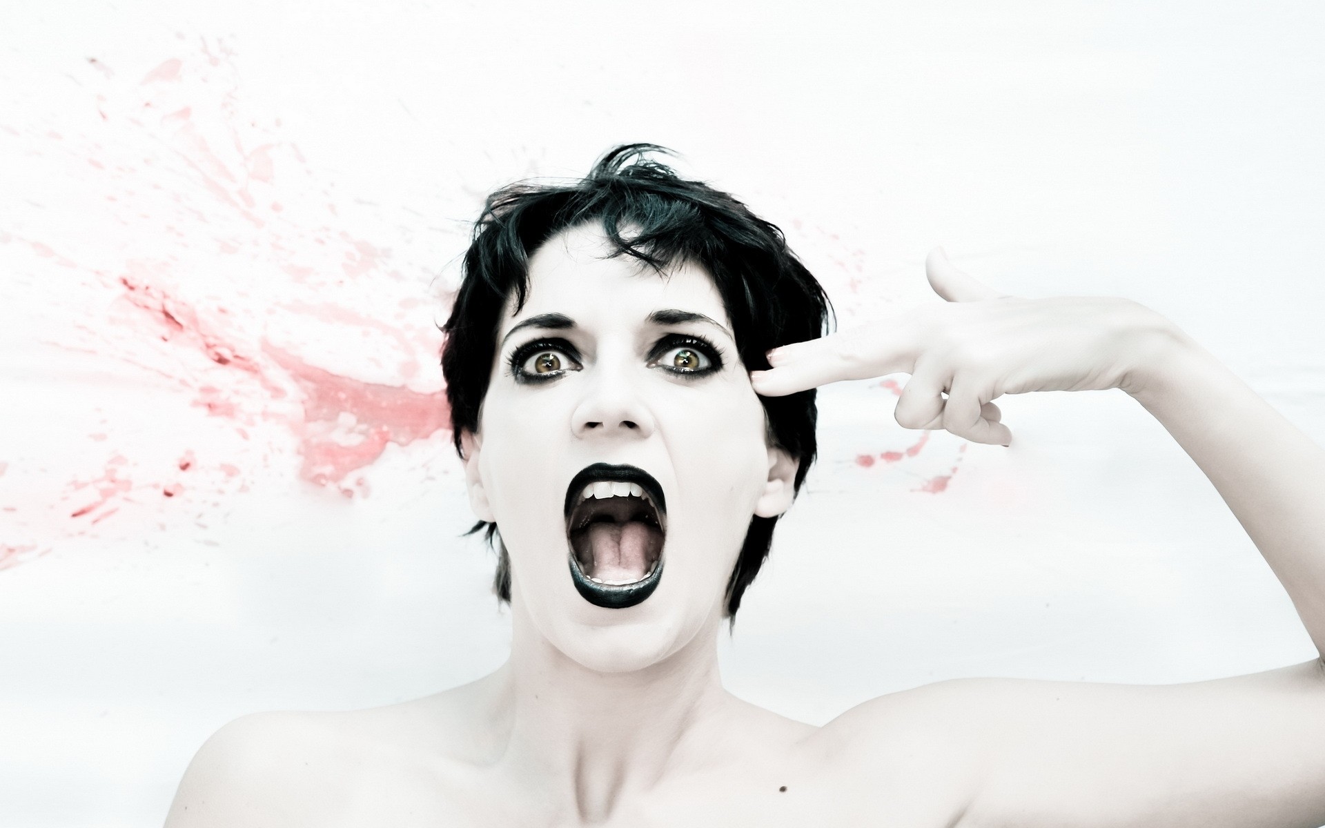 девушка женщина портрет молодой мода лицо красивые взрослый гламур модель брюнетка один человек ситуация женщина в шоке шокированное лицо