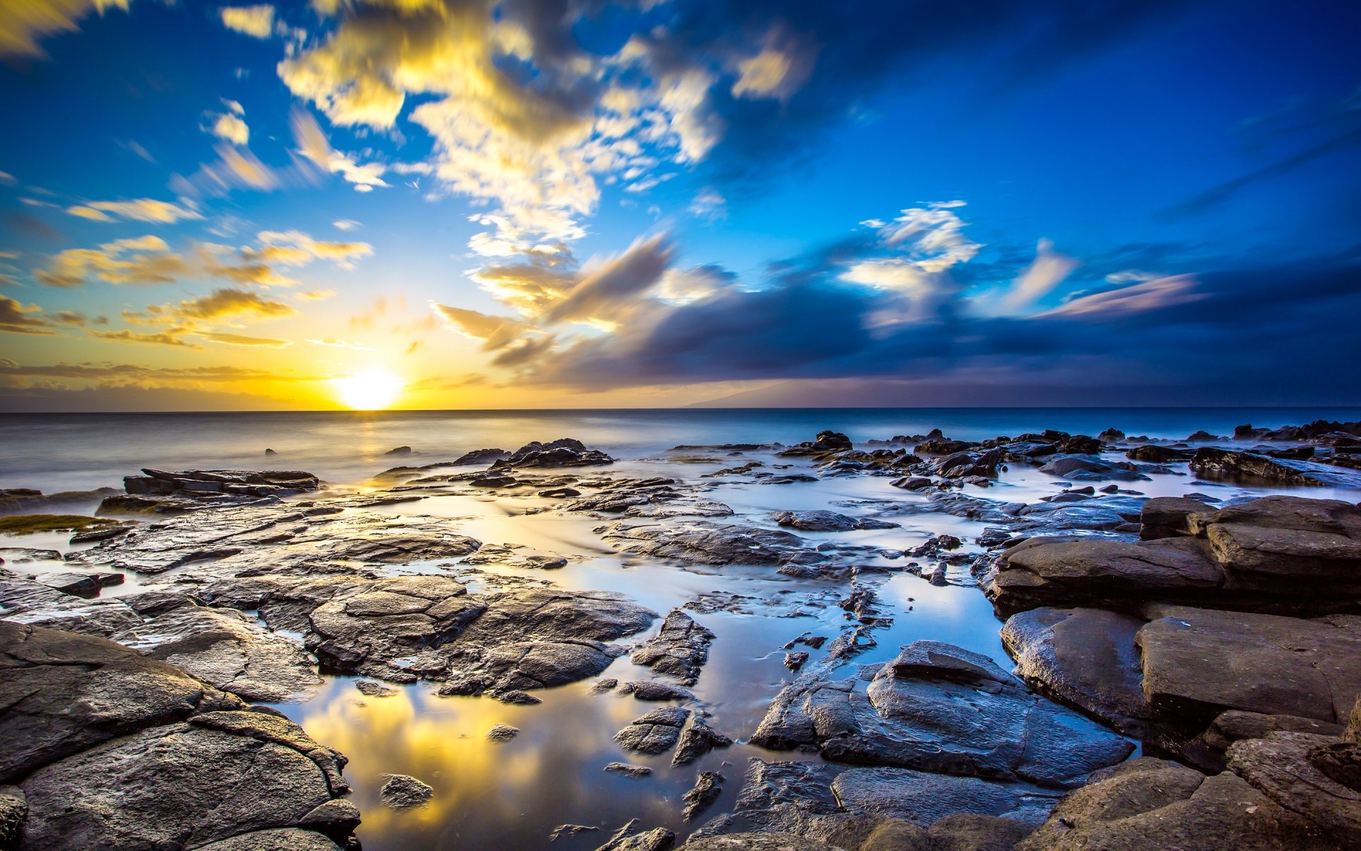 paisaje puesta de sol agua anochecer mar cielo amanecer sol paisaje océano playa naturaleza noche paisaje mar buen tiempo nube viajes roca tropical piedras