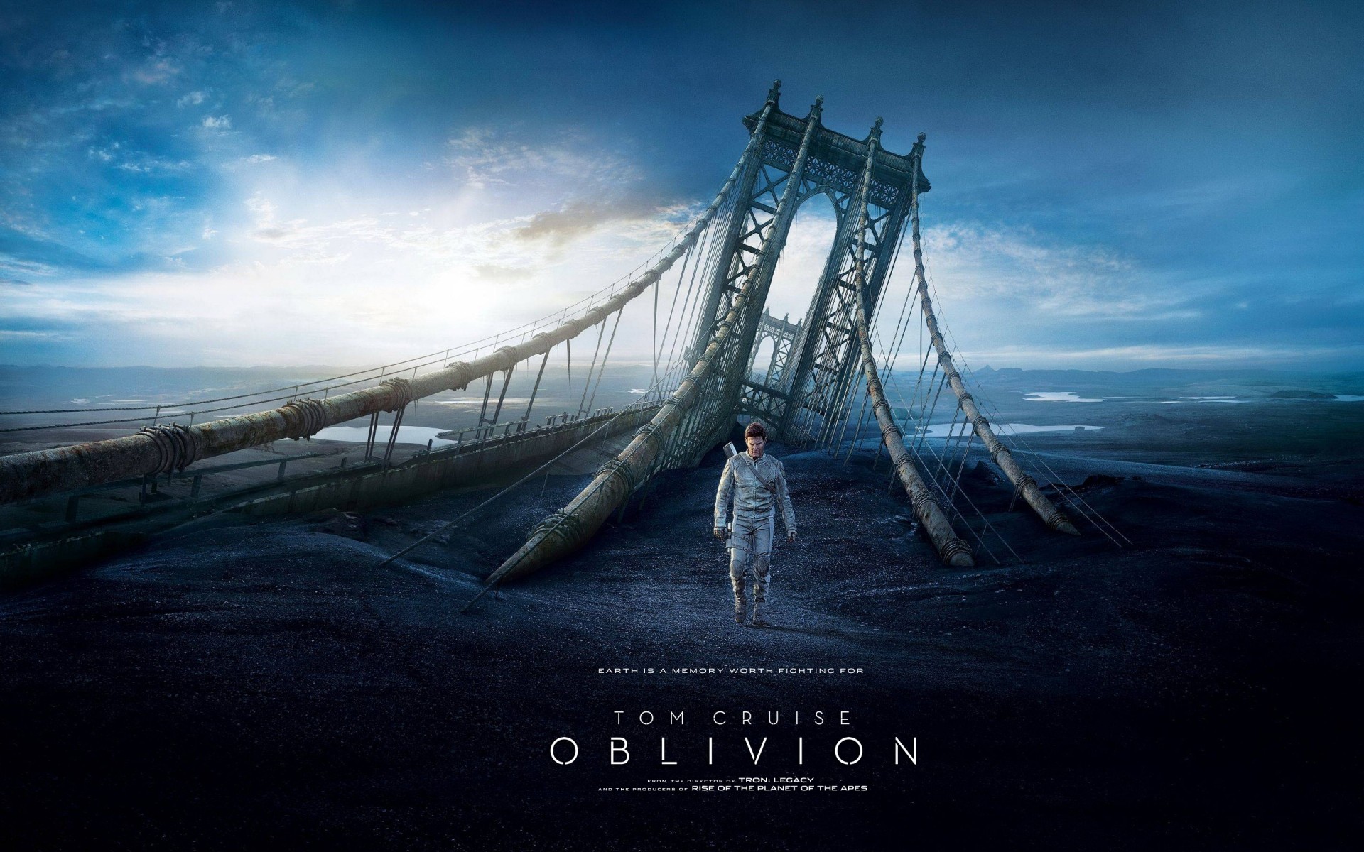 film acqua cielo all aperto viaggi mare tramonto buio crepuscolo alba film 2013 tom cruise film oblivion poster 2013