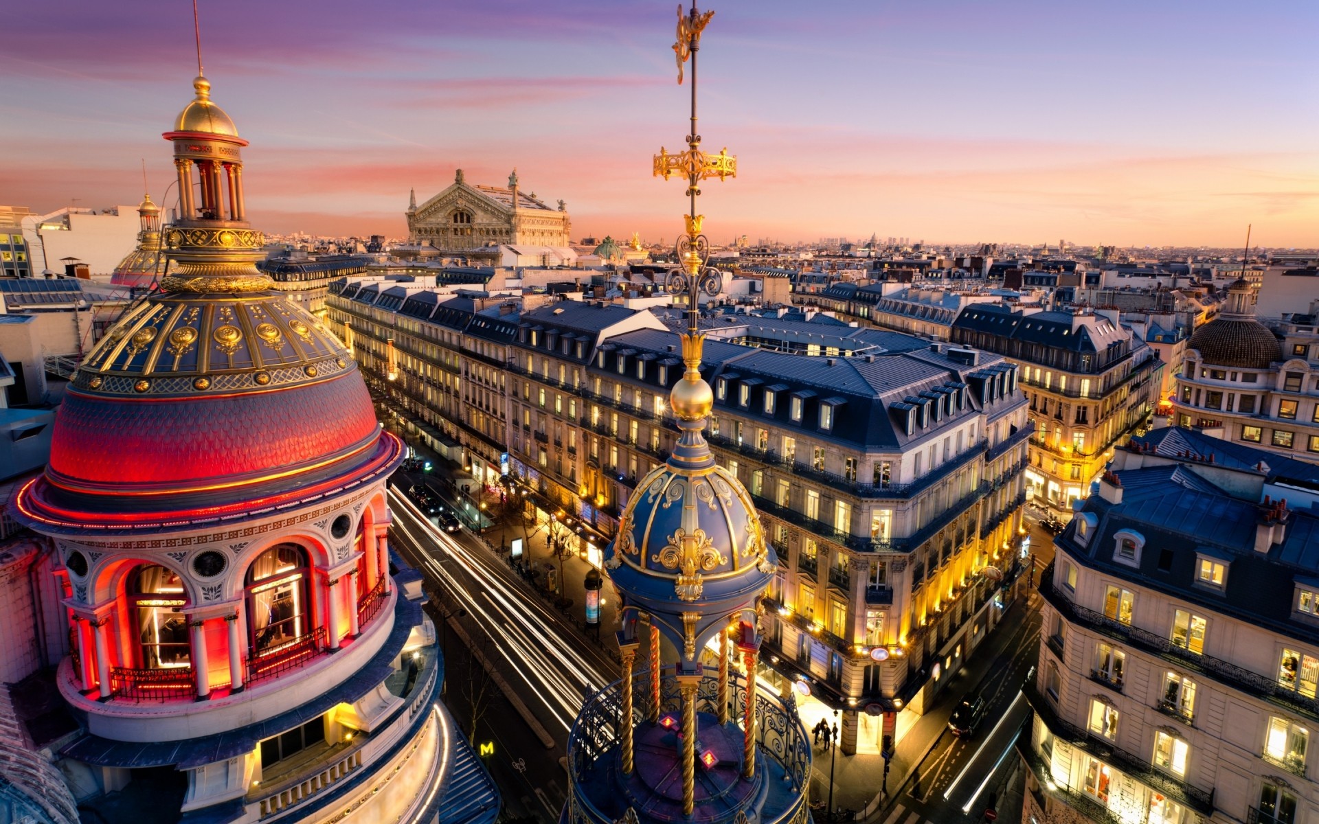 france travel architecture city building dusk sky evening outdoors illuminated urban tourism sight tower cityscape opera paris paris grand opera france grand opera