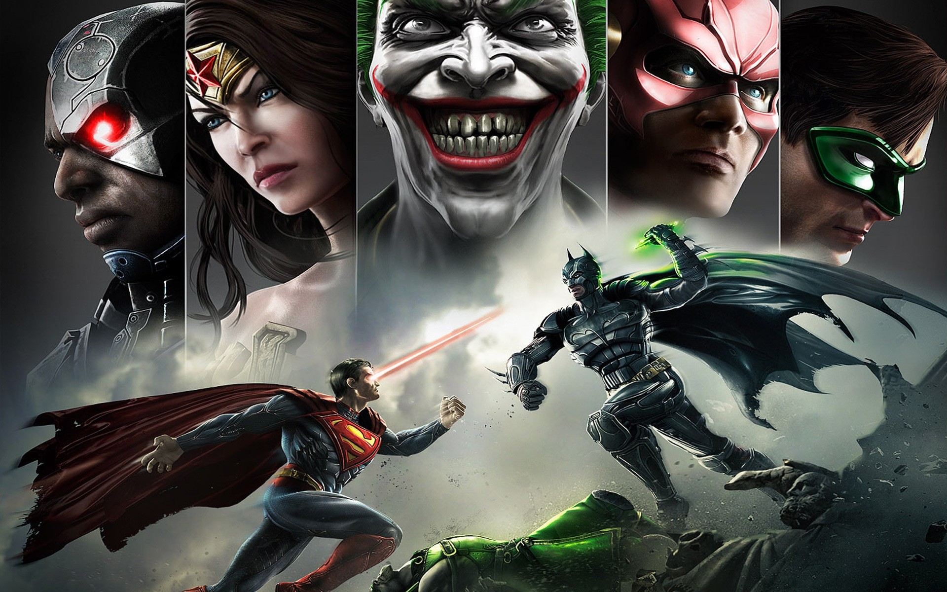 other games mask woman monster halloween zombie girl art superman joker smile injustice