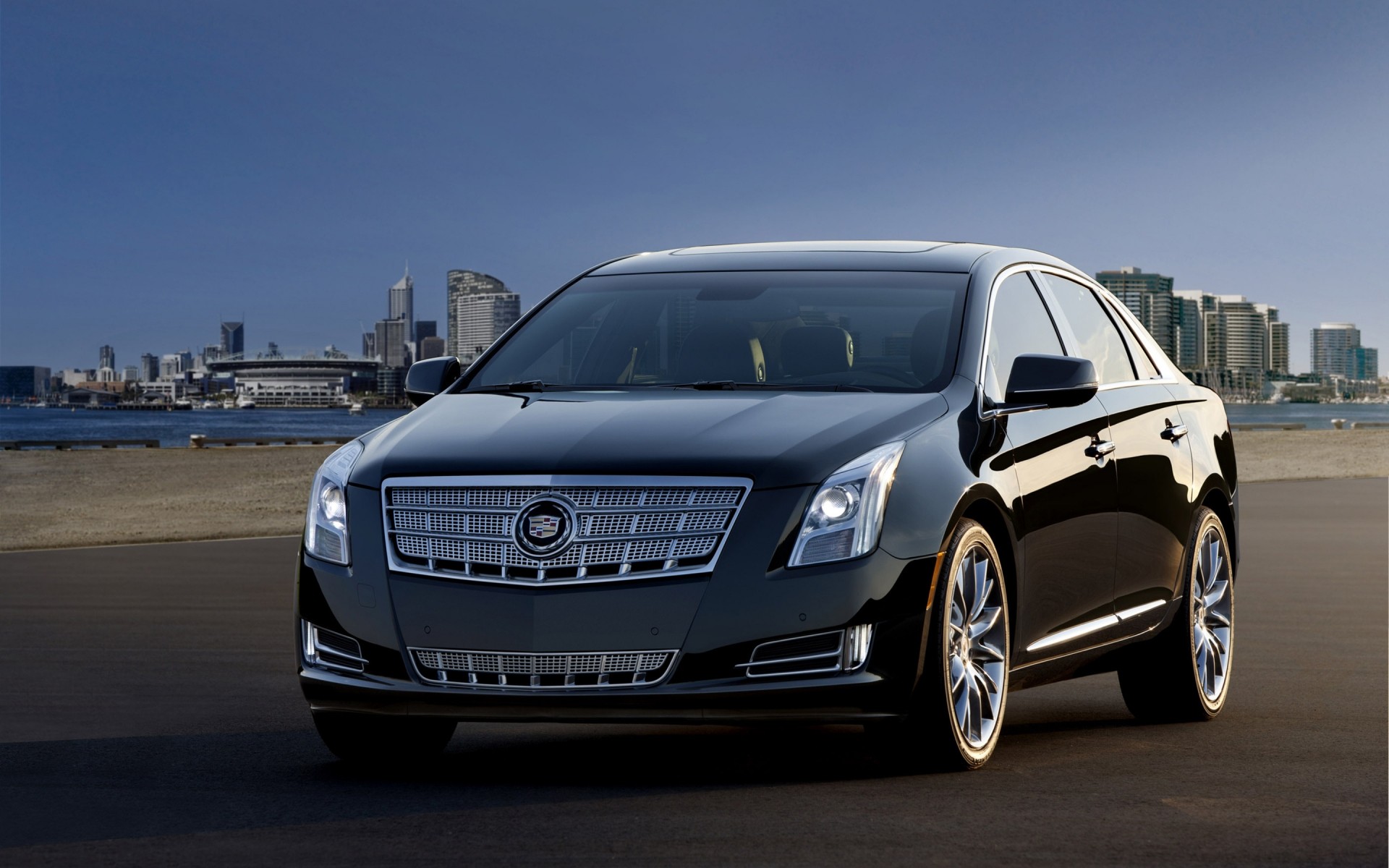 cadillac auto auto transportsystem asphalt mittags automobil reisen räder schwarzwild cadillac xts