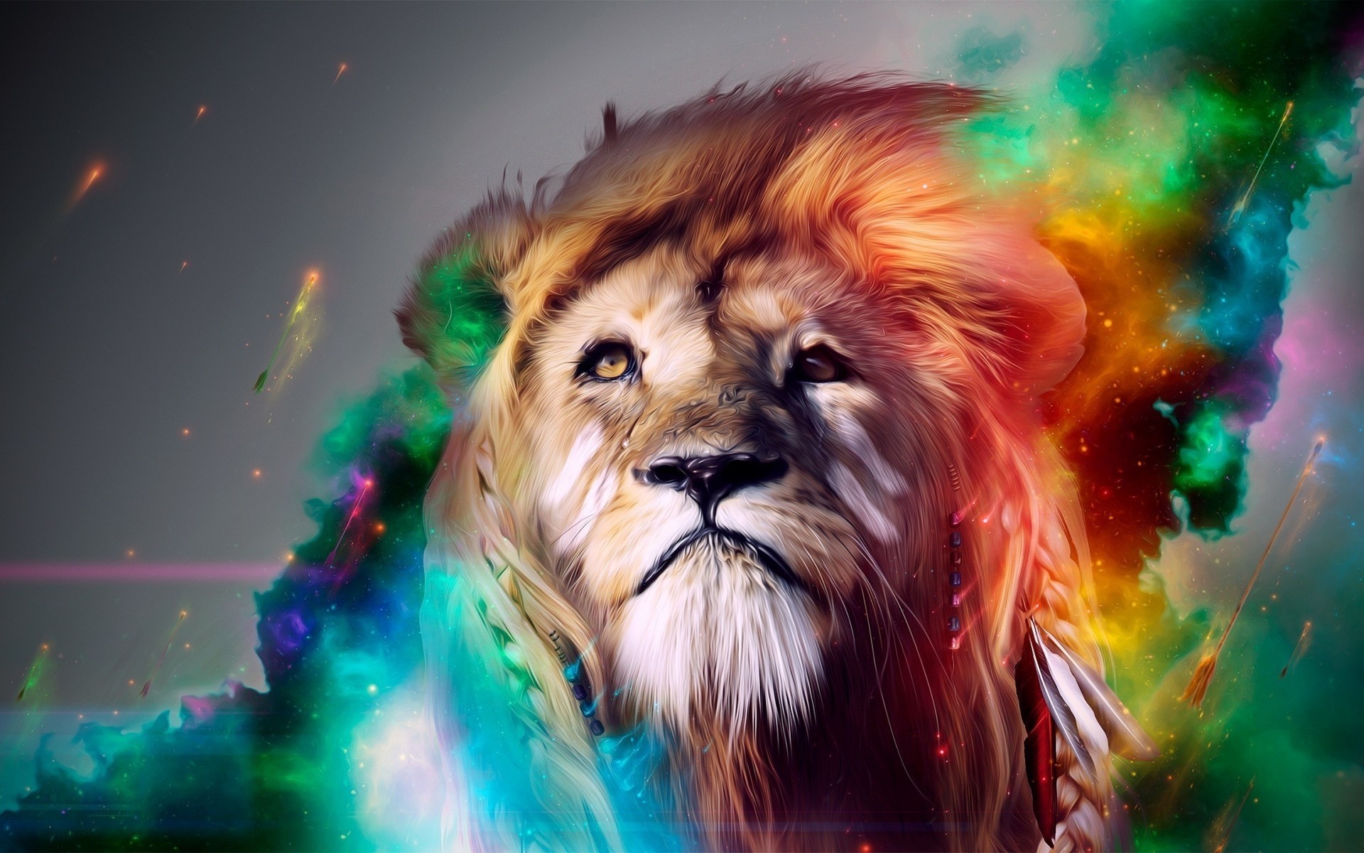 animals portrait art design inspiration lion