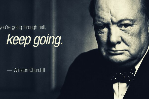 Winston Churchill and his quote